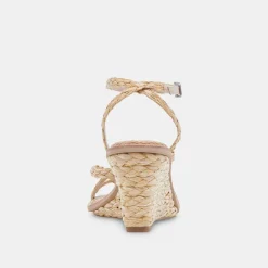 Gemini Wedges Lt Natural Raffia
