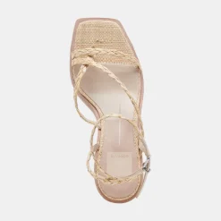 Gemini Wedges Lt Natural Raffia