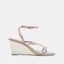 Gemini Wedges Metallic Multi Crackled Stella