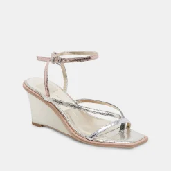 Gemini Wedges Metallic Multi Crackled Stella