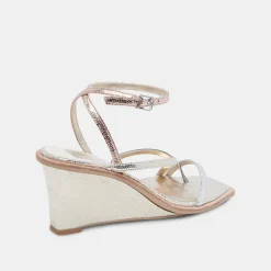 Gemini Wedges Metallic Multi Crackled Stella