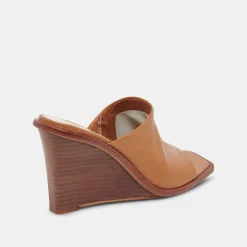 Gilded Wedges Acorn Leather