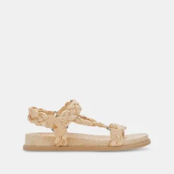 Gimra Sandals Lt Natural Raffia
