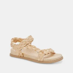 Gimra Sandals Lt Natural Raffia
