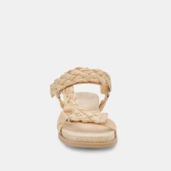 Gimra Sandals Lt Natural Raffia