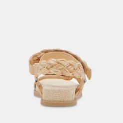 Gimra Sandals Lt Natural Raffia