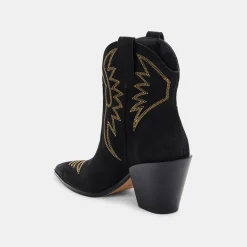 Ginni Booties Black Nubuck