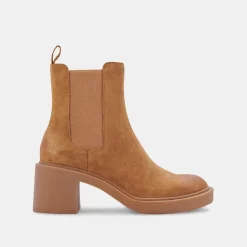 Gunner Booties Brown Suede