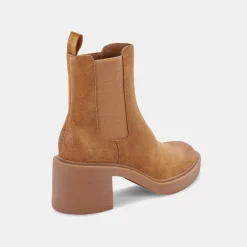 Gunner Booties Brown Suede
