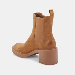 Gunner Booties Brown Suede