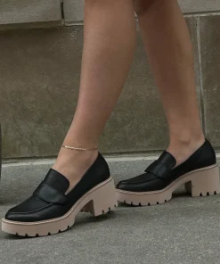 Halona Loafers Black Leather