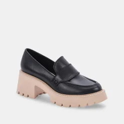 Halona Loafers Black Leather