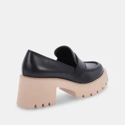 Halona Loafers Black Leather