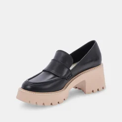 Halona Loafers Black Leather
