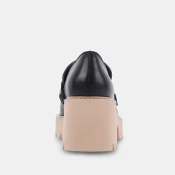 Halona Loafers Black Leather