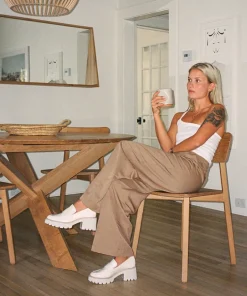 Halona Loafers Ivory Leather