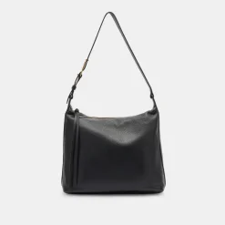 Hana Shoulder Bag Black Leather