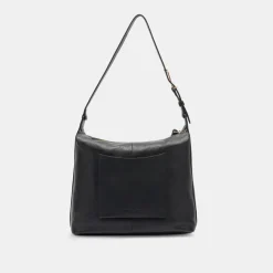 Hana Shoulder Bag Black Leather
