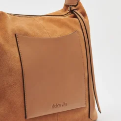 Hana Shoulder Bag Rusty Oak Suede