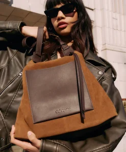 Hana Shoulder Bag Tobacco Suede