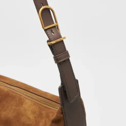 Hana Shoulder Bag Tobacco Suede