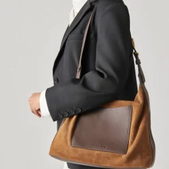 Hana Shoulder Bag Tobacco Suede
