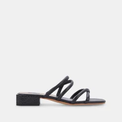 Hapi Sandals Black Leather