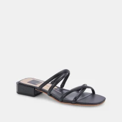 Hapi Sandals Black Leather