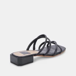 Hapi Sandals Black Leather