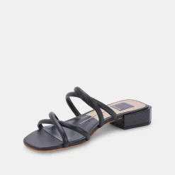 Hapi Sandals Black Leather