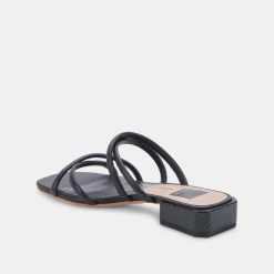 Hapi Sandals Black Leather