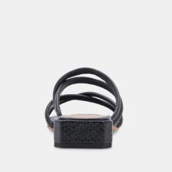 Hapi Sandals Black Leather