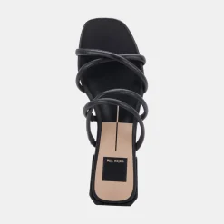 Hapi Sandals Black Leather