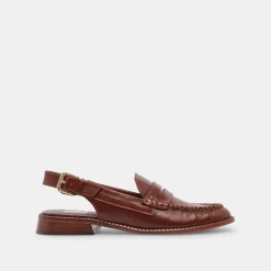 Hardi Loafers Brown Crinkle Patent
