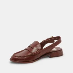 Hardi Loafers Brown Crinkle Patent