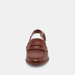 Hardi Loafers Brown Crinkle Patent