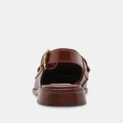 Hardi Loafers Brown Crinkle Patent