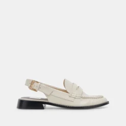 Hardi Loafers Ivory Crinkle Patent