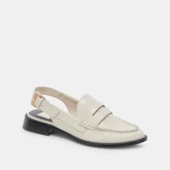 Hardi Loafers Ivory Crinkle Patent