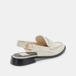 Hardi Loafers Ivory Crinkle Patent