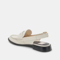 Hardi Loafers Ivory Crinkle Patent