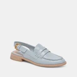 Hardi Loafers Sky Blue Crinkle Patent