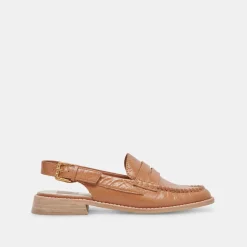 Hardi Loafers Tan Crinkle Patent