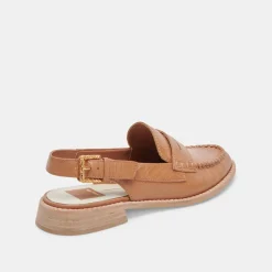 Hardi Loafers Tan Crinkle Patent