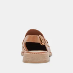 Hardi Loafers Tan Crinkle Patent