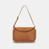 Harper Shoulder Bag Rusty Oak Suede