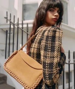 Harper Shoulder Bag Rusty Oak Suede