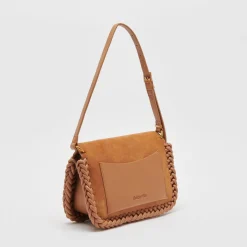 Harper Shoulder Bag Rusty Oak Suede