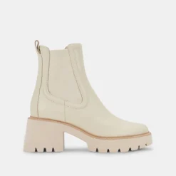 Hawk H2O Booties Ivory Leather