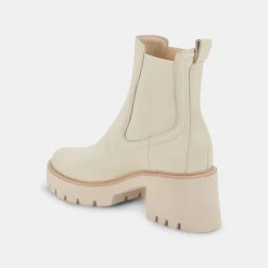 Hawk H2O Booties Ivory Leather